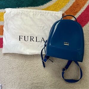 Furla blue candy backpack
